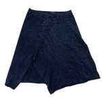 Soft Surroundings Acid Wash Asymmetrical Stretch Knit Midi Skirt Blue size 3X Photo 0