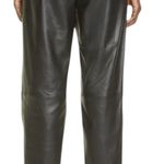 Altuzarra Sidney Crop Straight Leg Lamb Leather Pants Black Size 38/ US 6 Photo 1