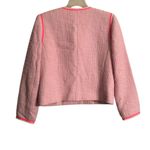 J.Crew Pink Tweed Collarless Blazer(Size 8) Photo 5