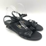 SAS Sandals 9.5 SLIM Strippy Quarter Strap Wedge Black Patent Leather 9.5 SLIM Photo 1