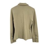 COS Khaki Button Down Shirt Stretchy Minimalist Neutral Office Size Small Photo 2