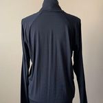 Athleta  | Black Cold Shoulder Long Sleeve Turtleneck Top Sz M Photo 6