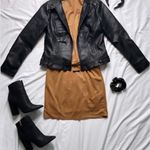 New Black Snakeskin Booties Photo 2