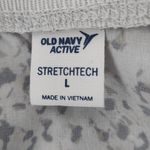 Old Navy Active White and Green Oversized Athletic Tee Size Large Sporty T-Shirt Photo 7