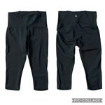 Lululemon Train Times Crop Women’s Low Rise Leggings Mesh Leg Panel Black Sz 6 Photo 1