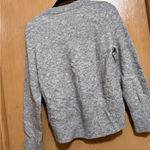 3.1 Phillip Lim  Heather Gray Sweater with Pearl Shoulder Detail Photo 3