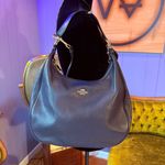 Coach Harley Hobo Bag In Navy Blue Pebble Leather Photo 2