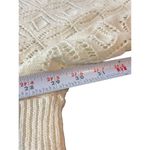 VTG Only Necessities Cream Open Knit Short Sleeve V Photo 9