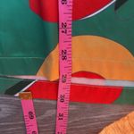 With Jean Naomi Satin Midi Skirt Geo Print Green Large Photo 6