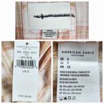 American Eagle Linen Blend Plaid Shirt Oversized Loose Fit AEO Top Sz S Photo 1