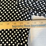 ZARA  Blouse Womens M Black White Dotted Long Sleeve Semi Sheer Business Career Photo 5