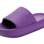 Women's Pillow Slippers Purple House Slides Shower Sandals Size 39 Photo 0