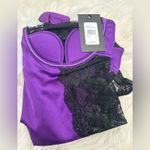 Frederick's of Hollywood Frederick’s of Hollywood Ilana Purple Black Underwire Teddy Small NWT Photo 3