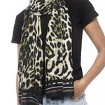 INC  International Concepts Women's Leopard-Print Wrap Scarf, Olive Multi New Photo 0