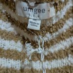 Umgee  Tan and Cream Striped Cardigan XL NWT Photo 4