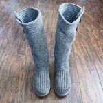UGG  • Cardy II Boot grey ribbed knit sweater triple button fold over slouch Photo 14