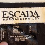 Escada Margaretha Ley Black Wool Pleated Front Dress Pants Women's Size 32 Photo 3