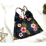 Kona Sol NWT Womens  O-Ring Tropical Strappy Back Tankini Top - Sz S Photo 3