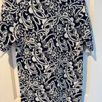 Ramy Brook NWT Erin Knit Printed Collared Blue & Cream Mini Dress | M Photo 5