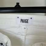 Paige  Skyline Ankle Peg Optic White Straight Leg Jeans Size 31 Photo 7