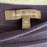 Tommy Bahama  Navy Blue Semi Sheer Pullover Boat Neck Top Tunic Photo 3