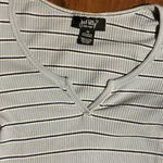 Princess Polly Blue Striped Crop Top Photo 3