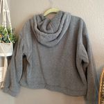 American Eagle cropped fuzzy quarter zip sweatshirt Photo 3