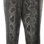 INC Snake Print Baddie Boho Coquette Feminine Chic Womens Ankle Pull On Pants 4 Black Photo 3