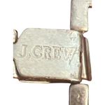 Vintage J Crew Faux Pearl Gold Tone Statement Bracelet Fold Over Clasp 6.5" READ Photo 4