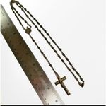 Vintage brass Queen of Heaven Rosary Photo 2