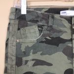 ZARA Women’s Camouflage Military Inspired Distressed Raw Hem Ankle Denim Jeans Photo 3