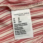 American Eagle NWOT • • Red & White striped • cropped top • XS • ties at waist Photo 7