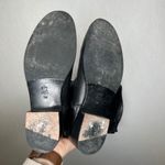 Tory Burch  Marlene Black Leather Riding Boots Gold Embossed Logo Women's Size 7M Photo 5