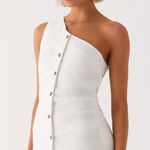 Peppermayo NWT Exclusive - Jordy Linen Mini Dress - White Photo 0