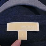 Michael Kors MICHAEL  Navy Linen Tie-Front T-Shirt Photo 5