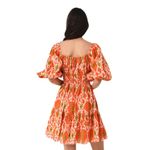 CHARINA SARTE Women's Alhambra Mini Dress Size XS NWOT Orange Photo 6