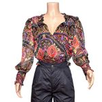 MISA Los Angeles NEW Siena Top, Flora Valentina, Small Photo 6