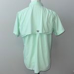 Columbia  PFG Mint Green Cay Bahama Short Button-Down Shirt Women's Medium Photo 5