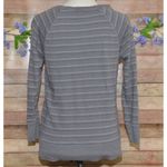 STANDARD JAMES PERSE Size 1 S Gray Stripe Boat Neck Supima Cotton Top Shirt Photo 4