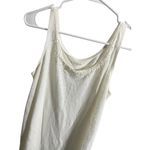 Eileen Fisher Women’s Linen Tank Embellished Neckline Small Beige Photo 2
