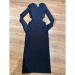 Mach & Mach bodycon Ribbed Cutout Long Sleeve Sweater Dress size L Photo 13