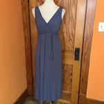 Shinestar  cornflower blue plunging sexy maxi dress Photo 6