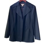 Nordstrom π€ Encore Designer Black Stretch Wool 4 Hidden-Button Blazer/Jacket 18W Photo 0