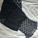 Ghanda Black Sheer Floral Top and Midi Skirt Set Photo 3