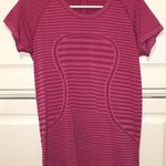 Lululemon Pink Striped Lulu Swiftly Tech Photo 0