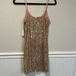 1. State  Rose Gold sequined dress size 2 Photo 9