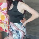 Rosette Black Halter Top Photo 6