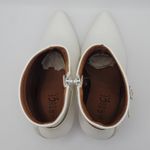 Rouge Helium  Eva Pointed Toes Ankle Heels Side Zip Stud Booties White Size 9 M Photo 8