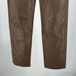 Wilfred Brown faux Leather Straight Leg Pants 8 chocolate mocha fall winter Photo 7