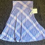 LuLaRoe Lulu Roe Plaid Blue and Purple Women's Skirt Photo 0